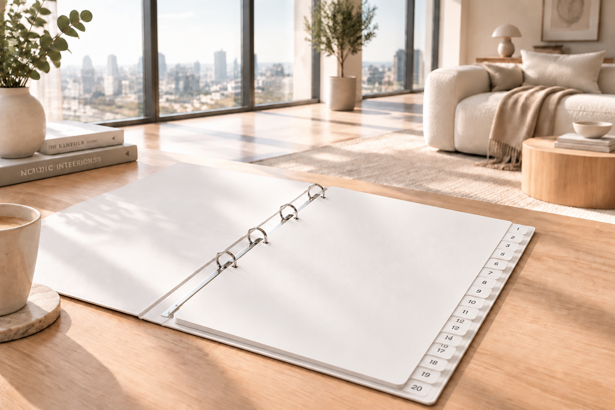 A4 dividers white 1 to 20 PP 0.13